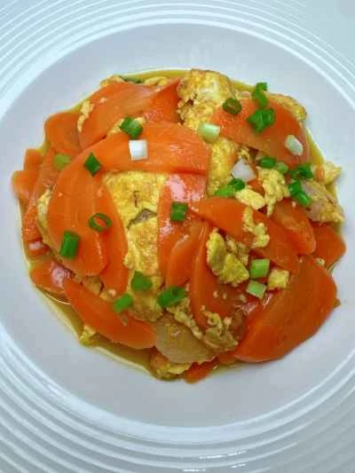 エビ、卵、ニンジン炒めの作り方：16