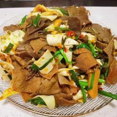 ピクルスにしたピーマンの胃袋と牛の胃袋を作る手順：11