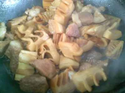 たけのこ入り豚肉の煮込みの作り方：13