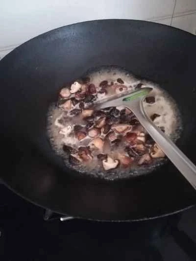 椎茸と白菜の炒め物の作り方：7