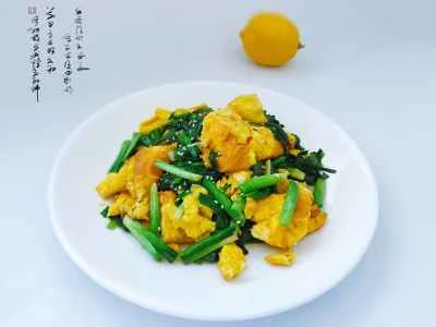 チャイブ入り卵炒めの作り方：8