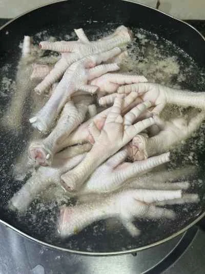 虎皮鶏足の作り方：2