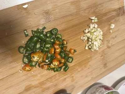 枝豆と干し豆腐の炒め物の作り方：2