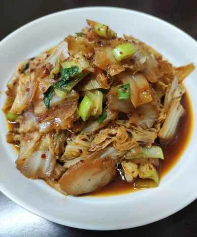 酸辣キャベツのレシピ