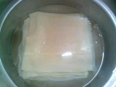 豆腐の皮の煮込み巻きを作る手順：7