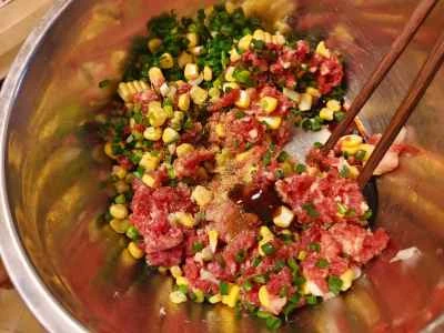 詰め物豆腐の作り方：1