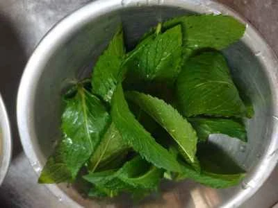 揚げミントの作り方：1