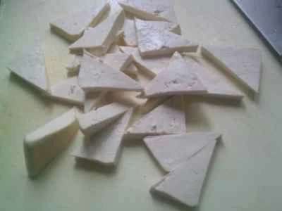 レタスと豆腐入りロブスターテールボール炒めの作り方：6