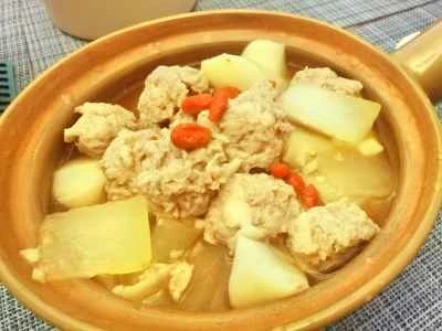 冬瓜入り山芋団子の作り方：10