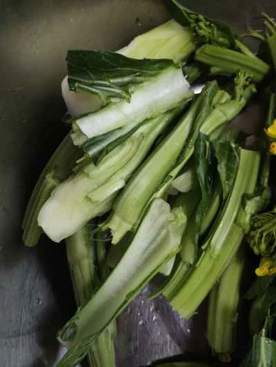 塩漬けの晩生白菜の作り方：1