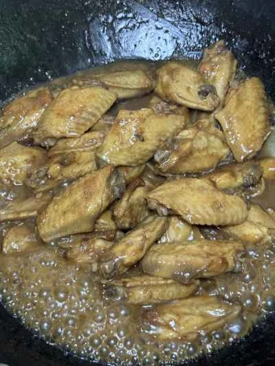 黄色い皮のチキンウィングを作る手順：12