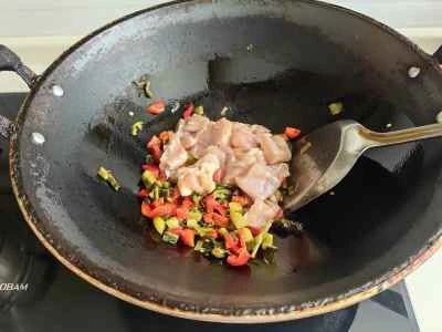 鶏肉と高菜のピクルス炒めの作り方：6