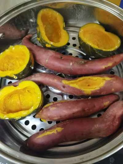 蒸しサツマイモのレシピ