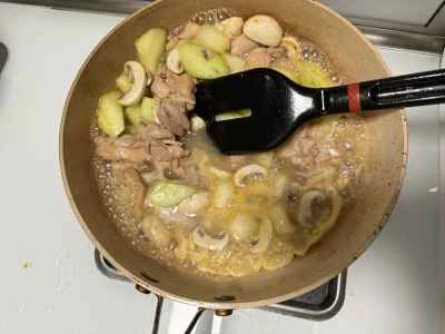 きのこ、鶏肉、きゅうり、卵料理の作り方：8