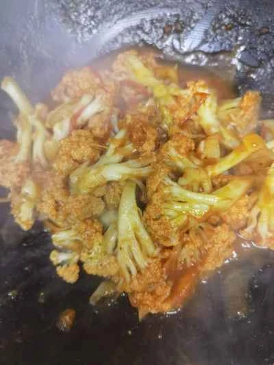 カリフラワー炒めの作り方：9