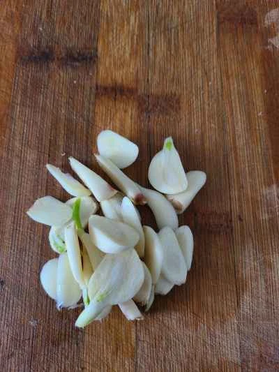 菜種とハムの炒め物の作り方：4