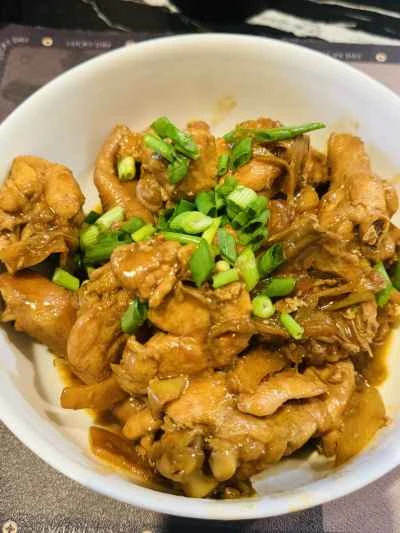 生姜とネギで煮込んだ鶏肉の作り方：7