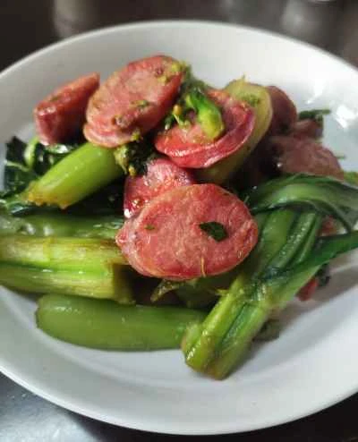 四川山椒ソーセージと白菜の炒め物のレシピ
