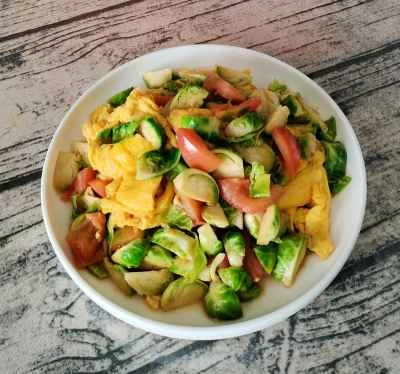 野菜入りスクランブルエッグの作り方：6