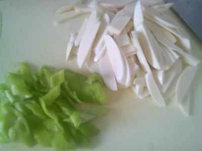 鶏肉とピーマン、水たけのこの炒め物の作り方：3