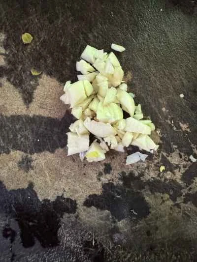 いんげん豆の漬物と卵炒めの作り方：3