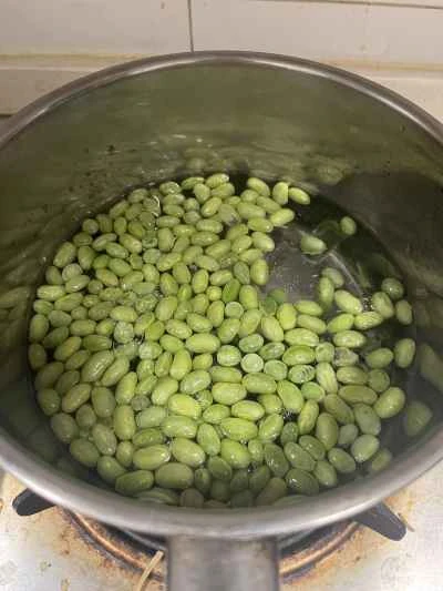 枝豆と干し豆腐の炒め物の作り方：4