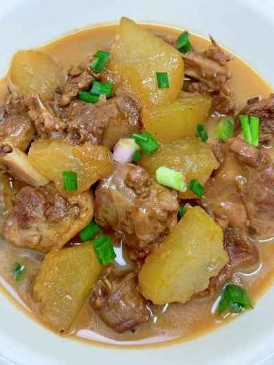 冬瓜入り鴨肉の煮込みレシピ