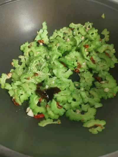 ゴーヤと卵の炒め物の作り方：8