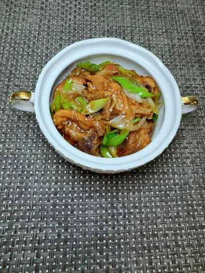 鶏もも肉のネギ煮込みの作り方：12