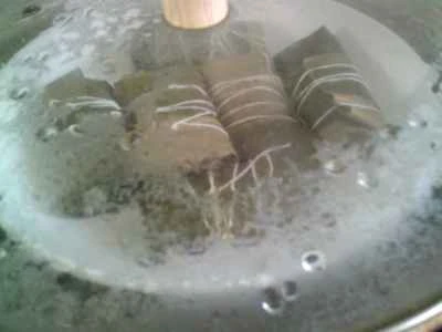 竹の葉で巻いた手羽先の作り方：11