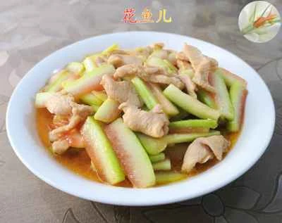 鶏胸肉とスイカの皮の炒め物のレシピ