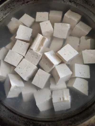 肉ソース煮豆腐の作り方：2