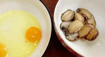 卵入り蒸しアワビの作り方：1