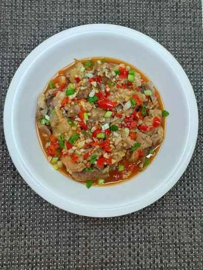 刻んだチリポークリブの作り方：14