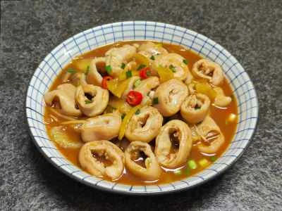 豚腸とキャベツのピクルス炒めのレシピ