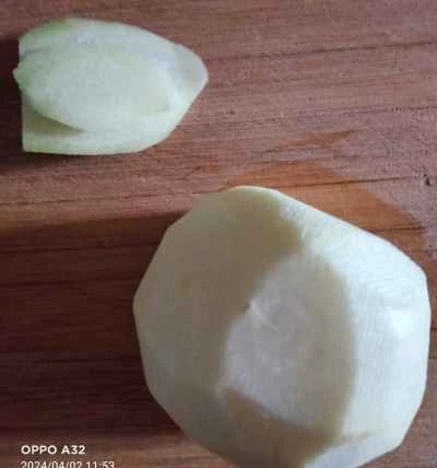 大根炒めの作り方：1