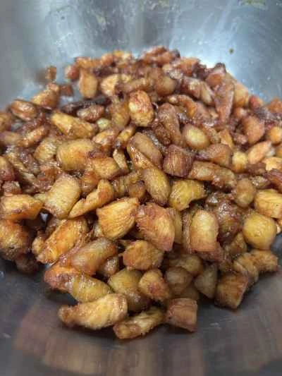 スパイシーな角切りチキンの作り方：6