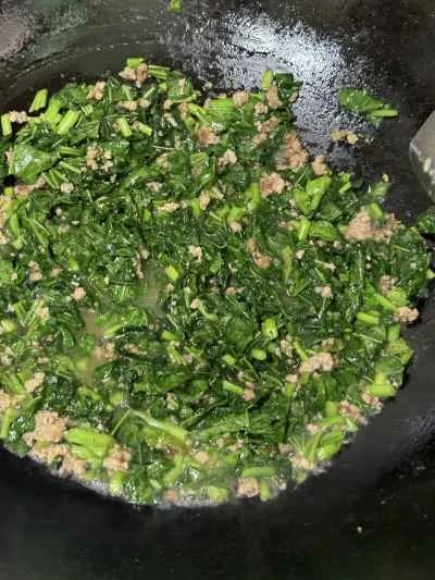 ひき肉と冬野菜の炒め物の作り方：8