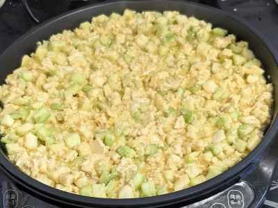 五味ベジタリアンナスケーキのレシピ手順：4