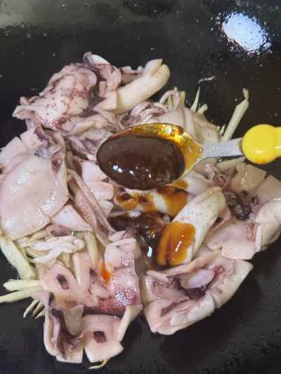 生姜入りイカのドライポットの作り方：9