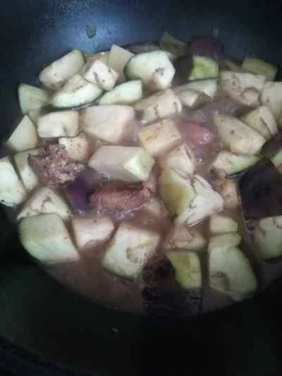 ナスと豚肉の煮込みレシピの手順：7