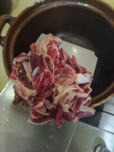 鶏の内臓と生姜の炒め物の作り方：4