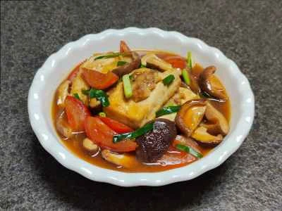 キノコの煮込みと豆腐の詰め物の作り方：13