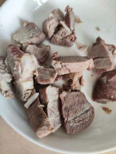 牛すじとインゲンの煮込みの作り方：1