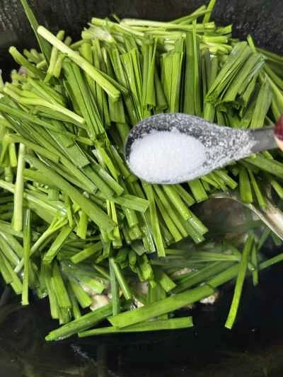 ネギとアサリの炒め物の作り方：8