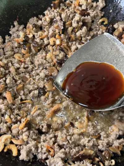 ひき肉入りナマコの煮込みの作り方：11