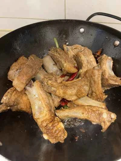 キャベツの酢漬け入り豚スペアリブの煮込みの作り方：4