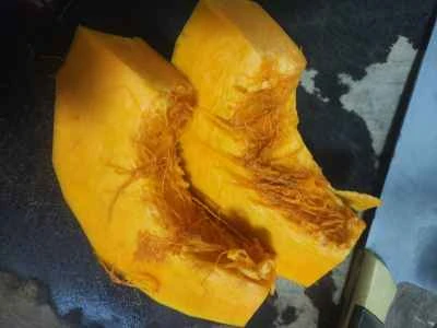 古いカボチャの煮込みを作る手順：1