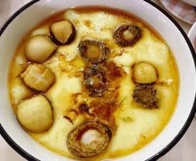 卵入り蒸しアワビ：手順4