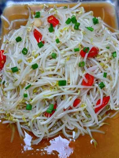 もやしの酢炒めのレシピ